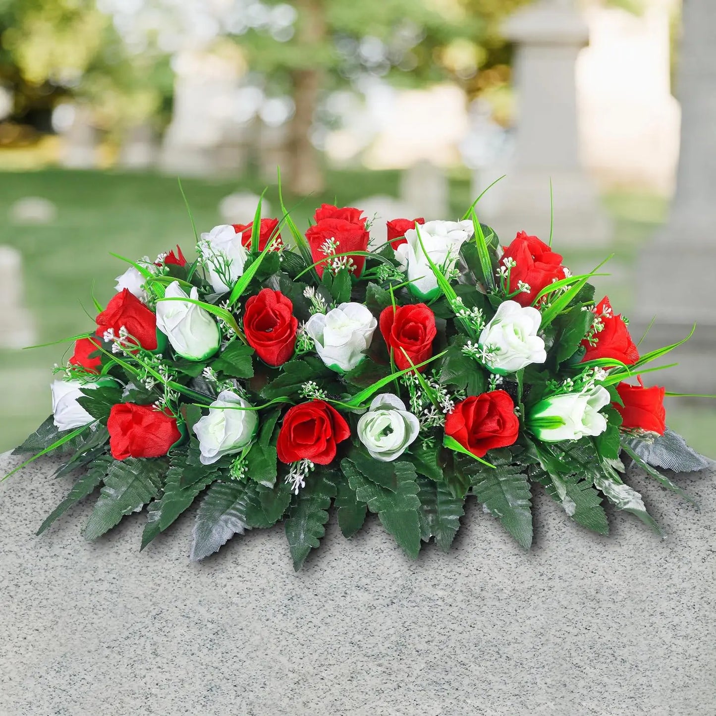 Headstone Saddle Bouquet