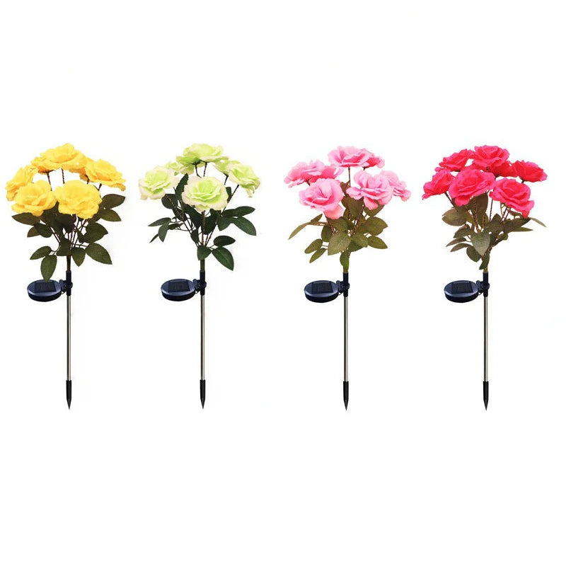 Solar LED Memorial Roses