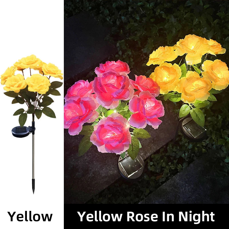 Solar LED Memorial Roses