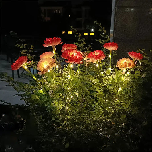 Solar LED Snow Lotus Flowers