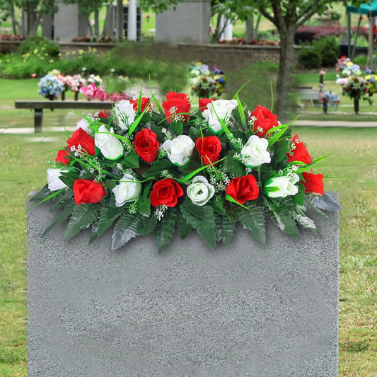Headstone Saddle Bouquet